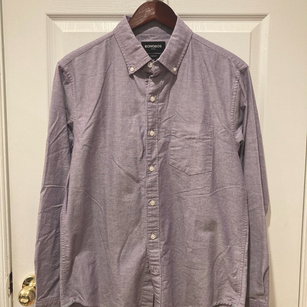 NWOT Bonobos Everyday Oxford Shirt - Sz M - Regal Purple
